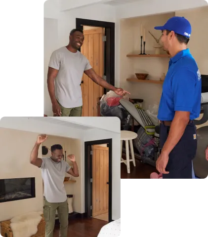 Before and after of 1-800-GOT-JUNK? junk removal service